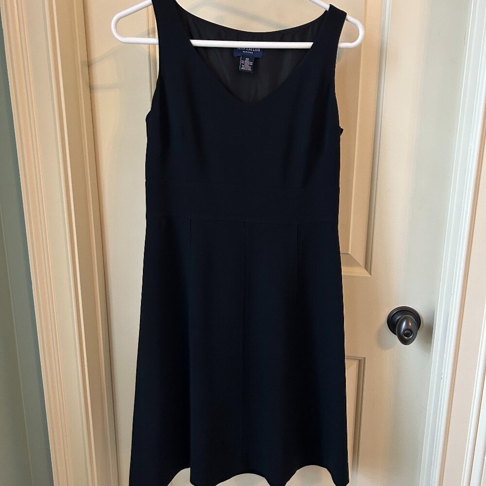 Ann Taylor Sleeveless Black Dress Size 4P